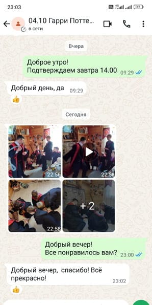 Отзыв на аниматора Гарри Поттера на день рождения мальчика 04/10/2025 г.