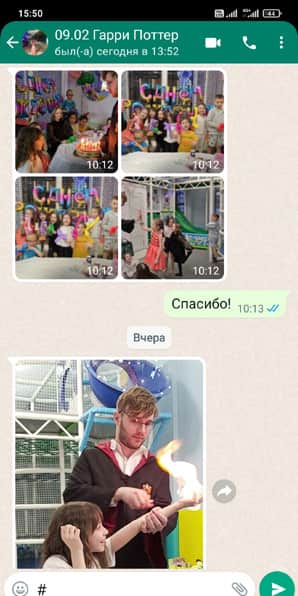Отзыв на аниматора Гарри Поттера на детском празднике 09/02/2024