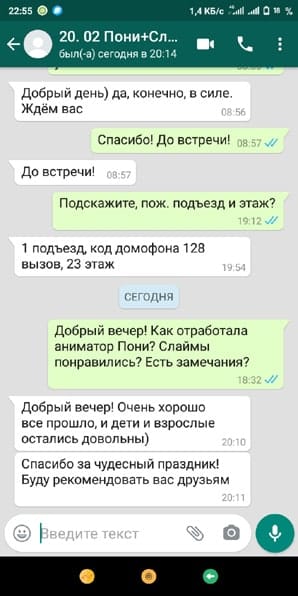 Отзыв аниматор Литл Пони и мастер класс Слаймы на день рождения 20/02/2021