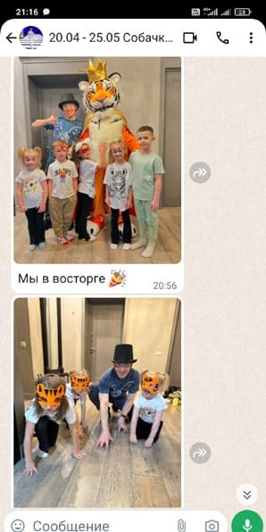 Отзыв на аниматора на детском празднике в стиле Тигра 20/04/2024